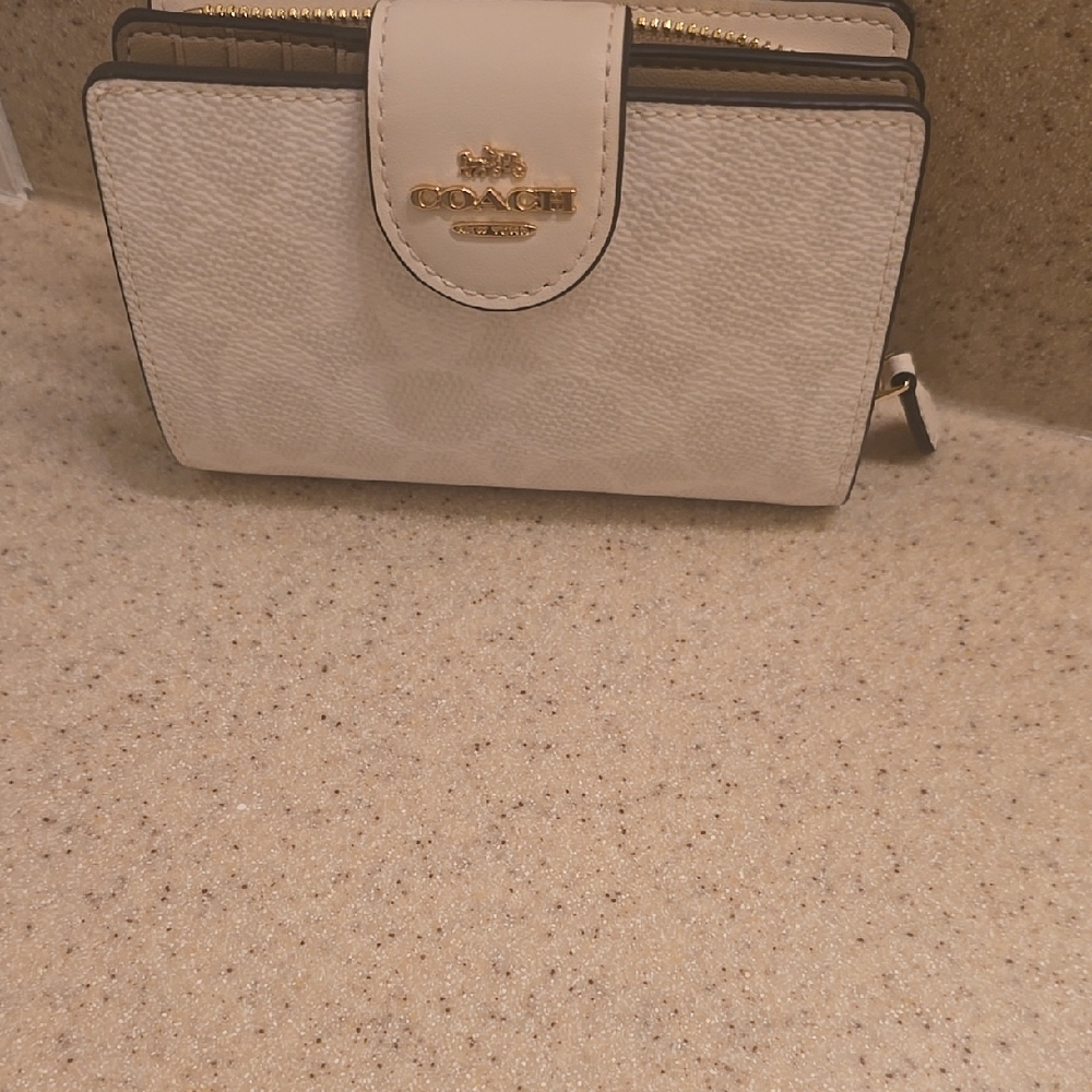 Coach White Wallet
